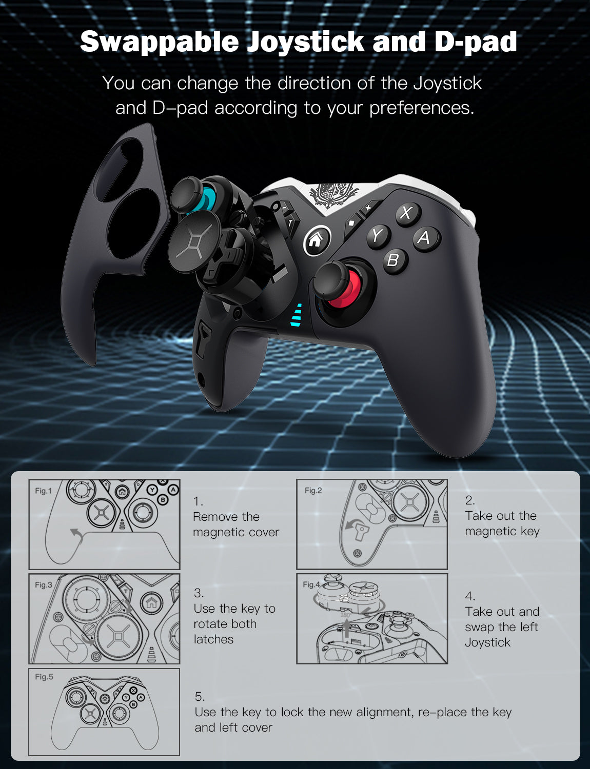 nexigo-ns90-elite-controller-f-r-nintendo-switch-lite-oled image 3