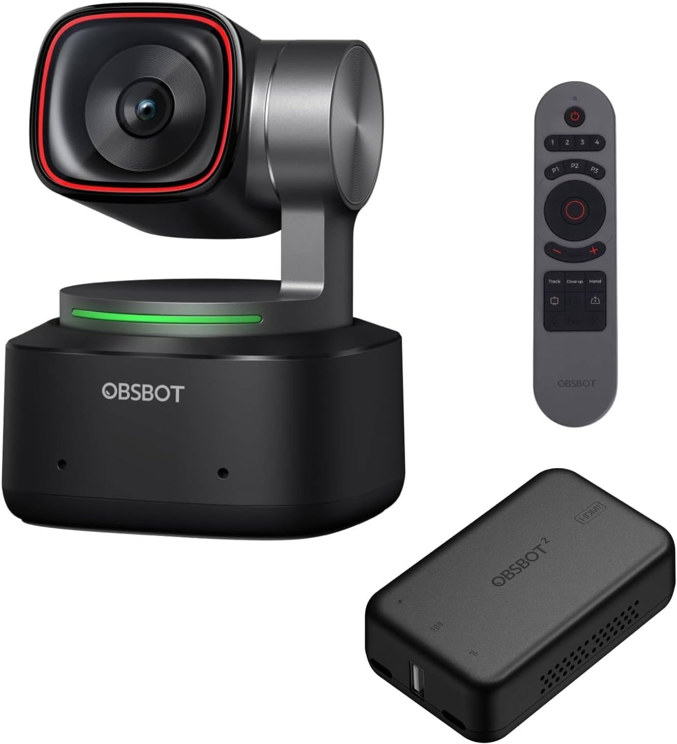 obsbot-tiny-2-4k-ptz-webcam-combo-mit-uvc-hdmi-adapter-smart-remote image 1