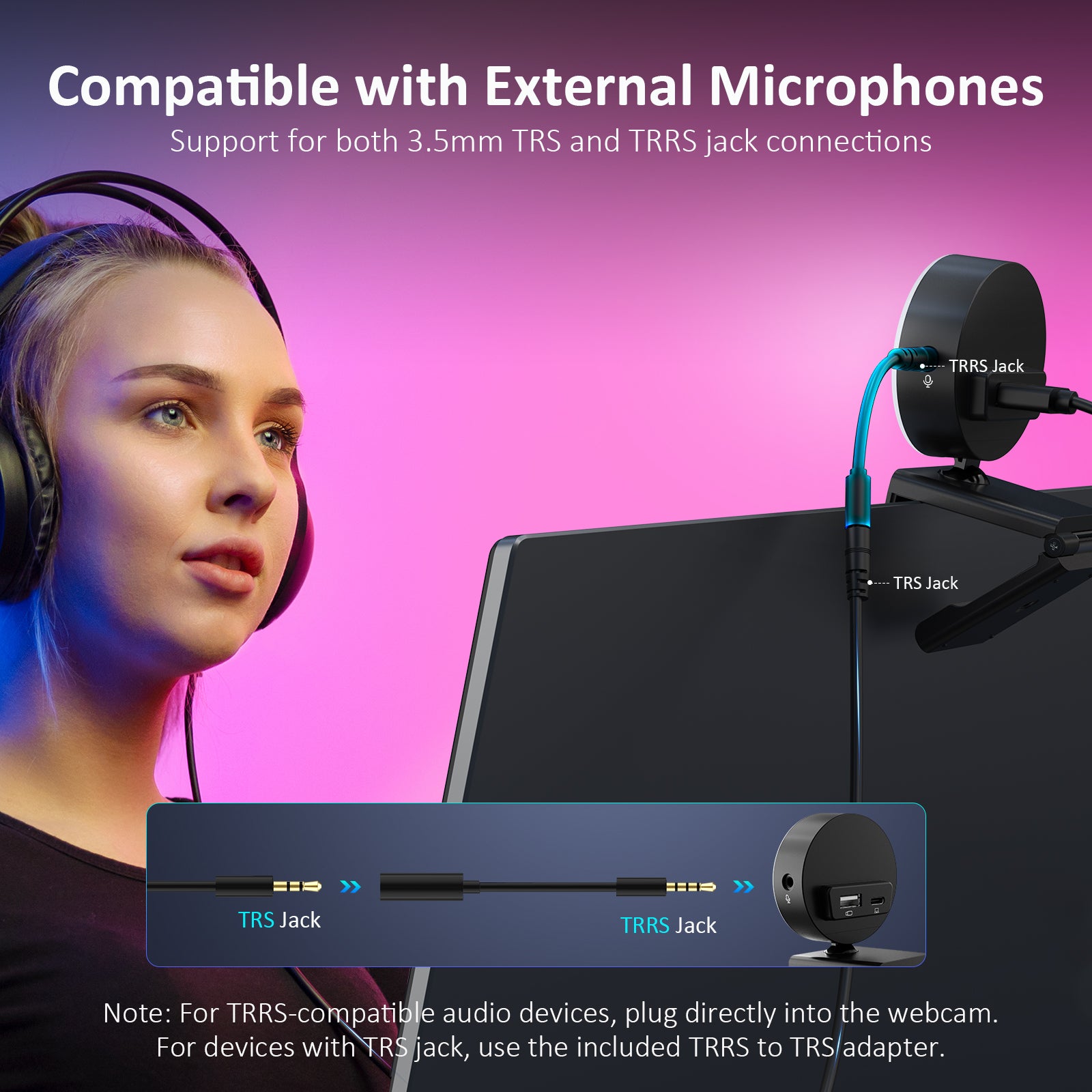 nexigo-n960e-pro-webcam-1080p-60fps-mit-ringlicht image 2