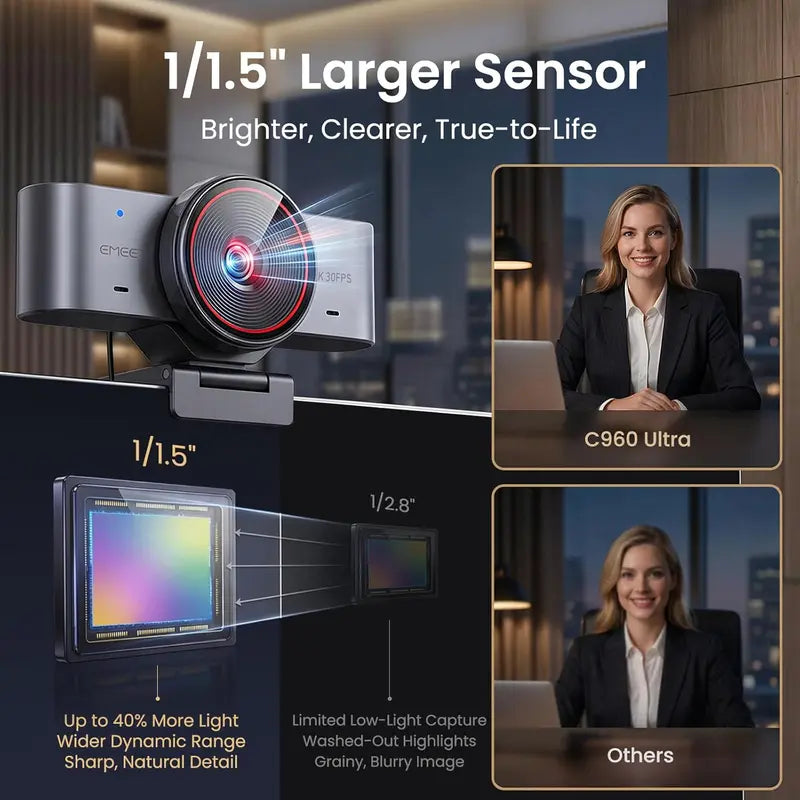 emeet-smartcam-c960-ultra-4k-webcam-sony-sensor image 2