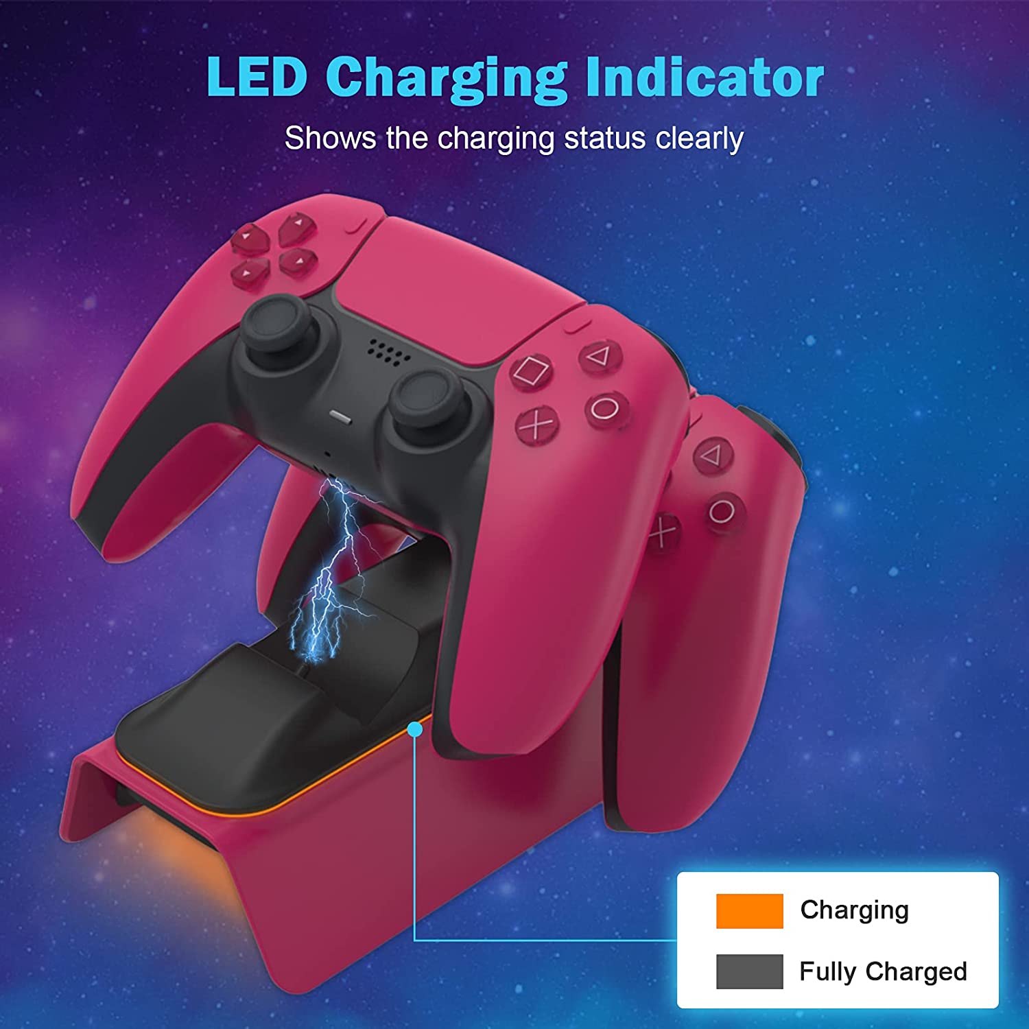 nexigo-ps5-controller-charger-mit-thumb-grip-kit image 6