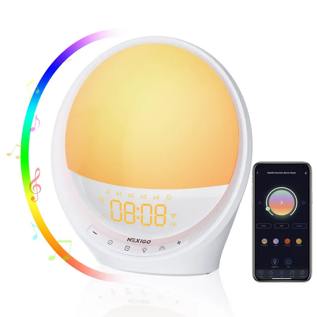nexigo-lt10s-smart-sunrise-wecker-mit-licht image 1